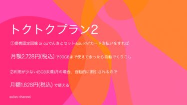 2025/6/3開始〜 トクトクプラン2について